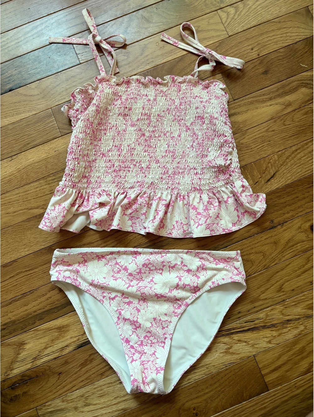 Vineyard vines girls 2 pc tankini swim L 14